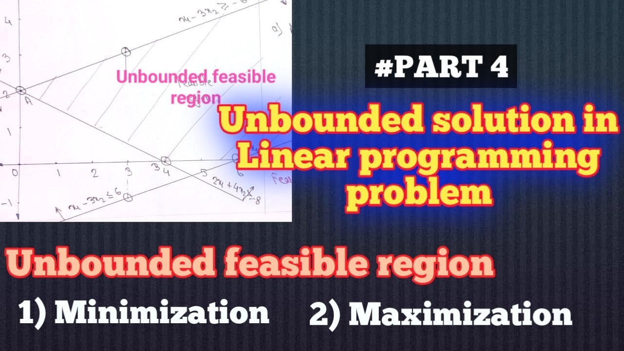 Unbounded solution in Linear programming problem