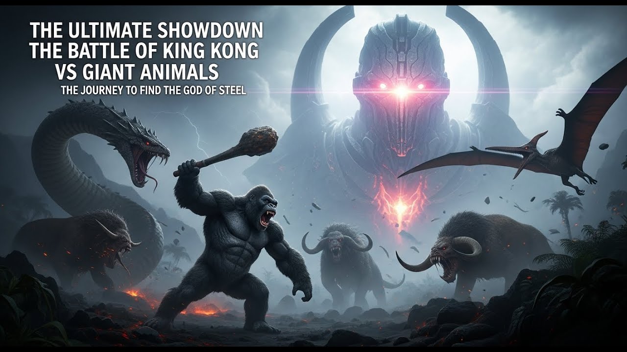 The Ultimate Showdown The Battle of King Kong vs Giant Animals The journey to find the God of Steel