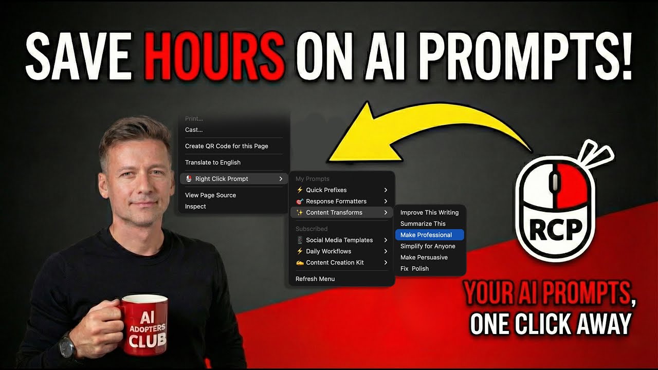 Stop Retyping Prompts: Right-Click Prompt Saves Hours