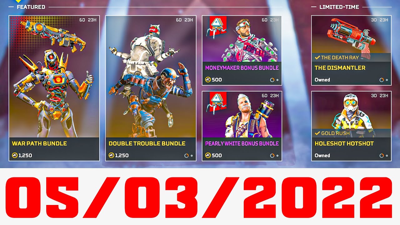 NEW FEATURED TAB OFFERS STORE ROTATION 3rd of May 2022 × Apex Legends