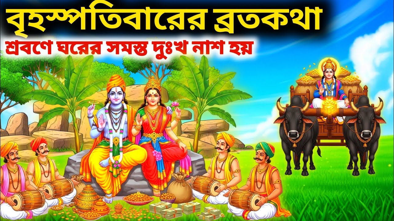 বৃহস্পতিবার ব্রতকথা | Brihaspativar Vrat Katha | Brihaspatidev Vrat Katha Bangla | Bhakti Story