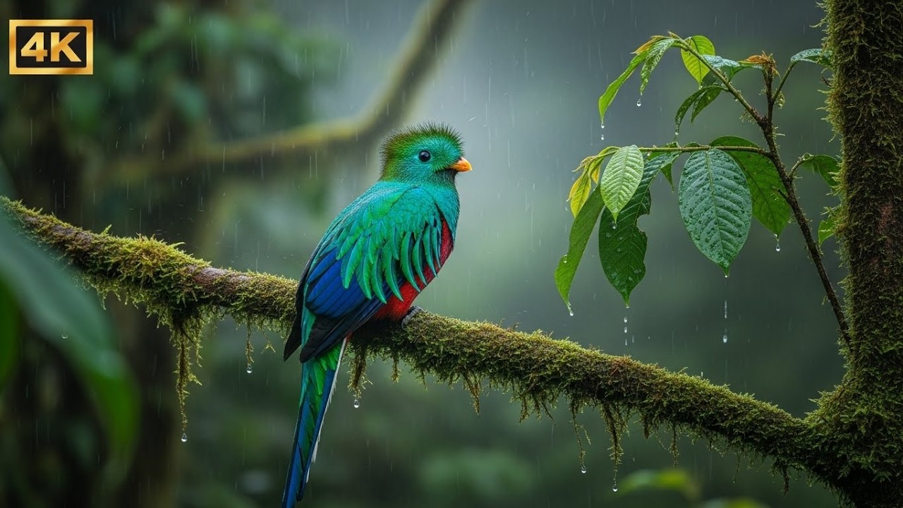 Soothing Tropical Forest Birds • Peaceful Nature Ambience 4K