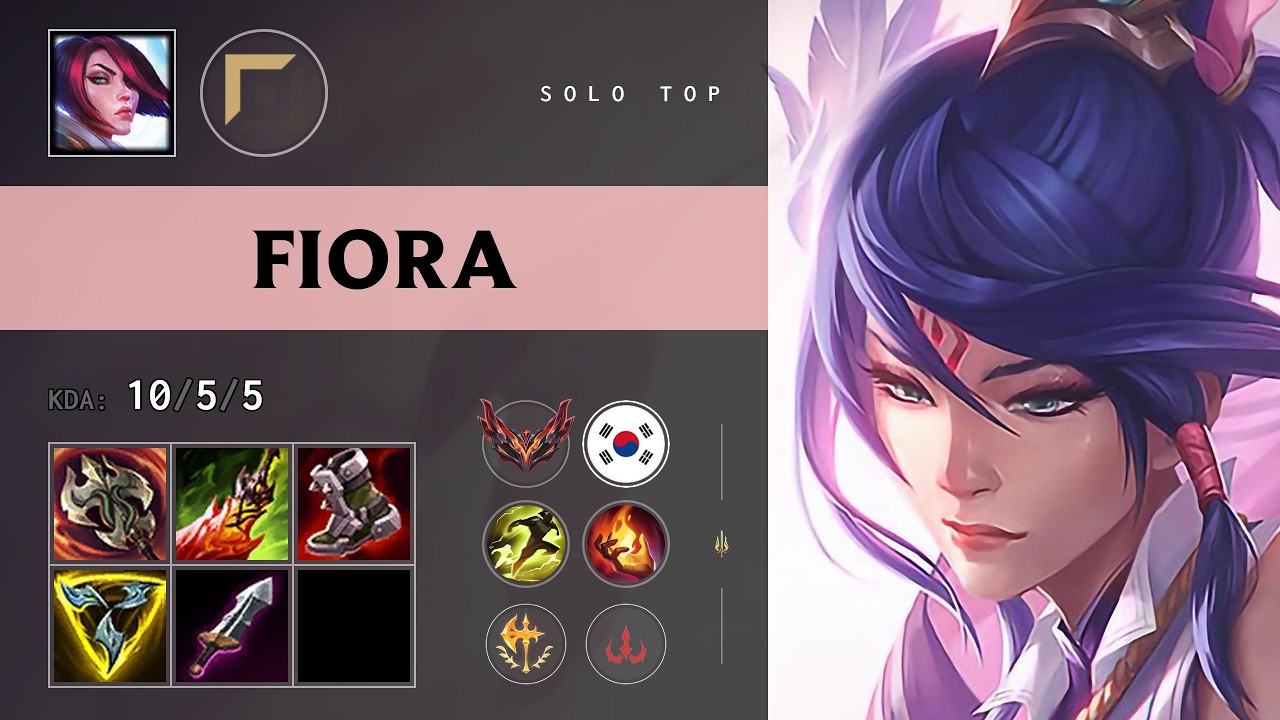 Fiora Top vs Olaf - KR Grandmaster Patch 26.18