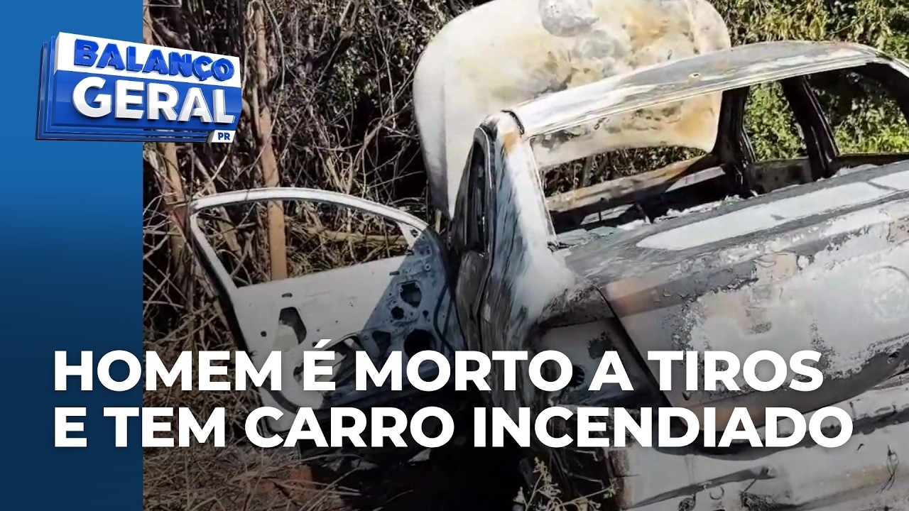 Homem é executado a tiros em ponto de entrega voluntária, no PR; carro usado no crime foi queimado