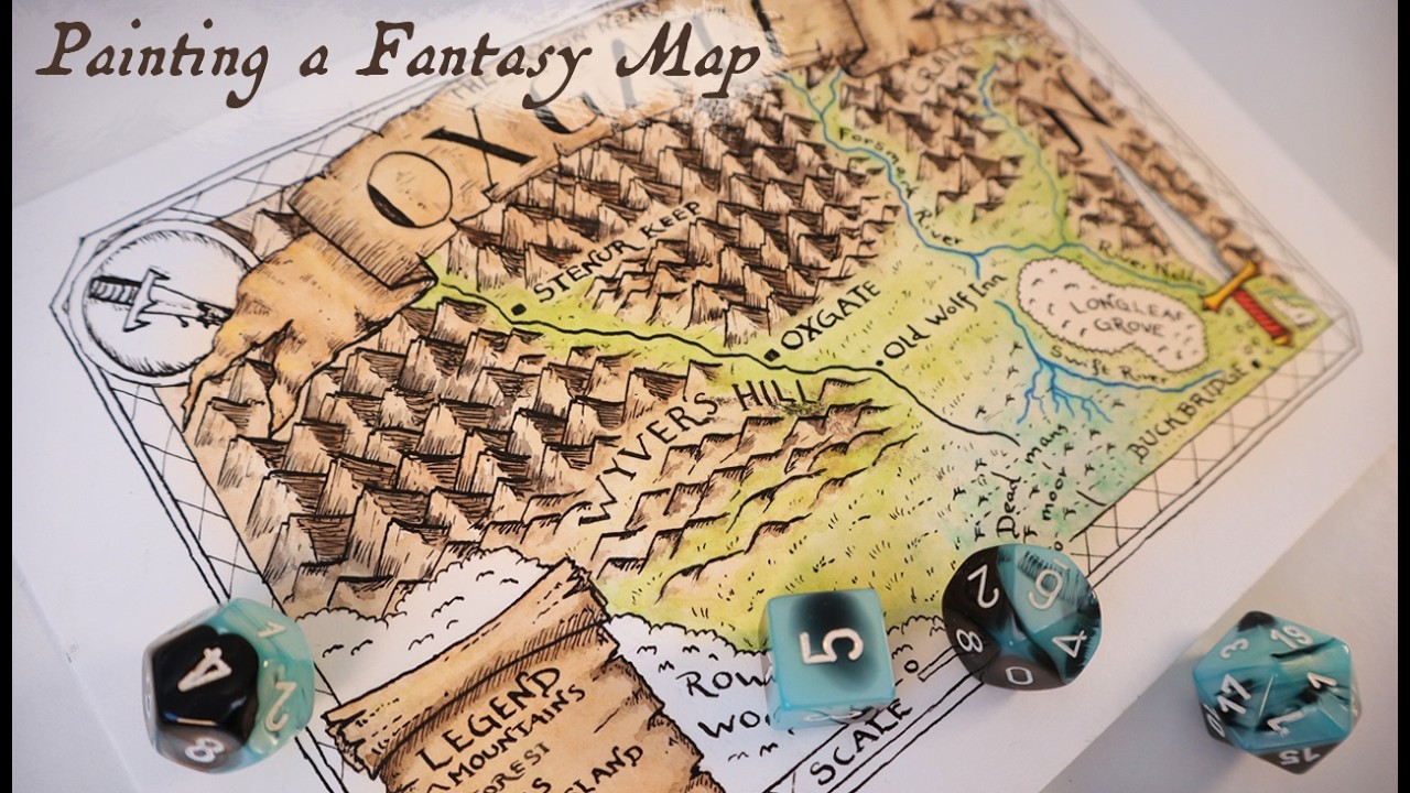 Fantasy Worldbuilding and Maps – Painting a Fantasy Map