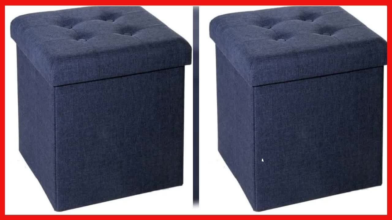 Seville Classics Foldable Tufted Storage Ottoman Review: Stylish Storage Meets Comfort