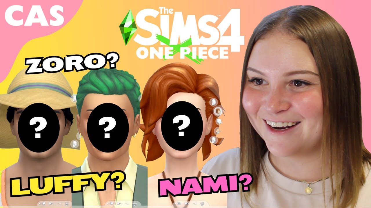 MONKEY D. LUFFY IN THE SIMS?! | One Piece Sims 4 CAS Part 1