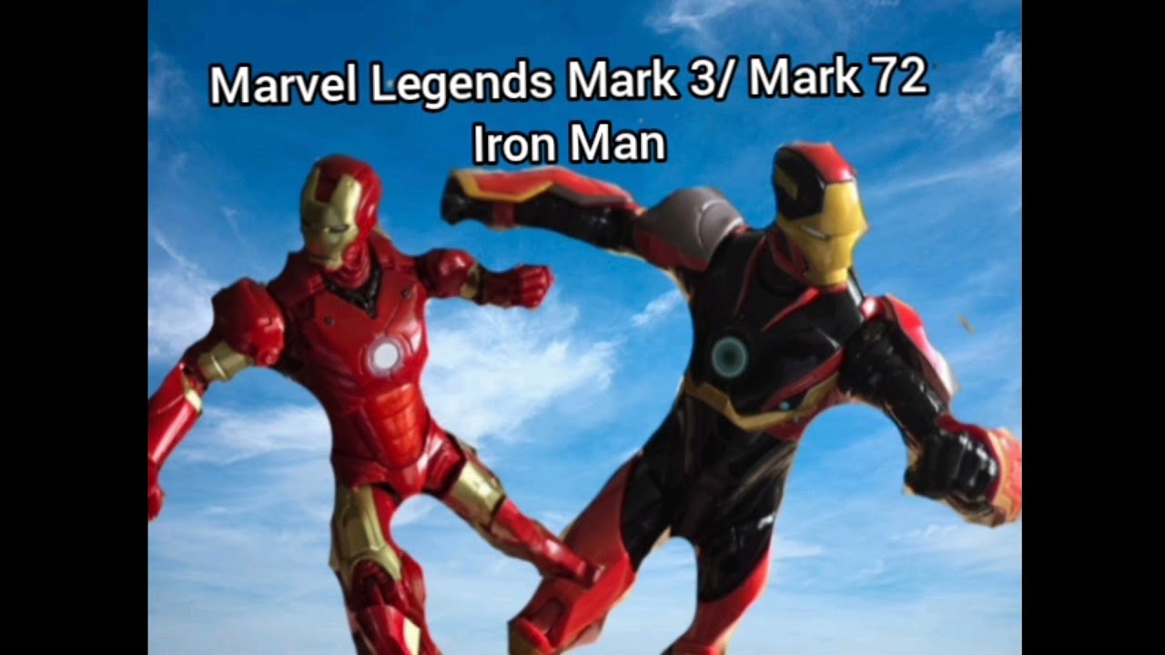 Marvel Legend Mark 3 Iron Man and the mark 72 Iron Man action figure reviews