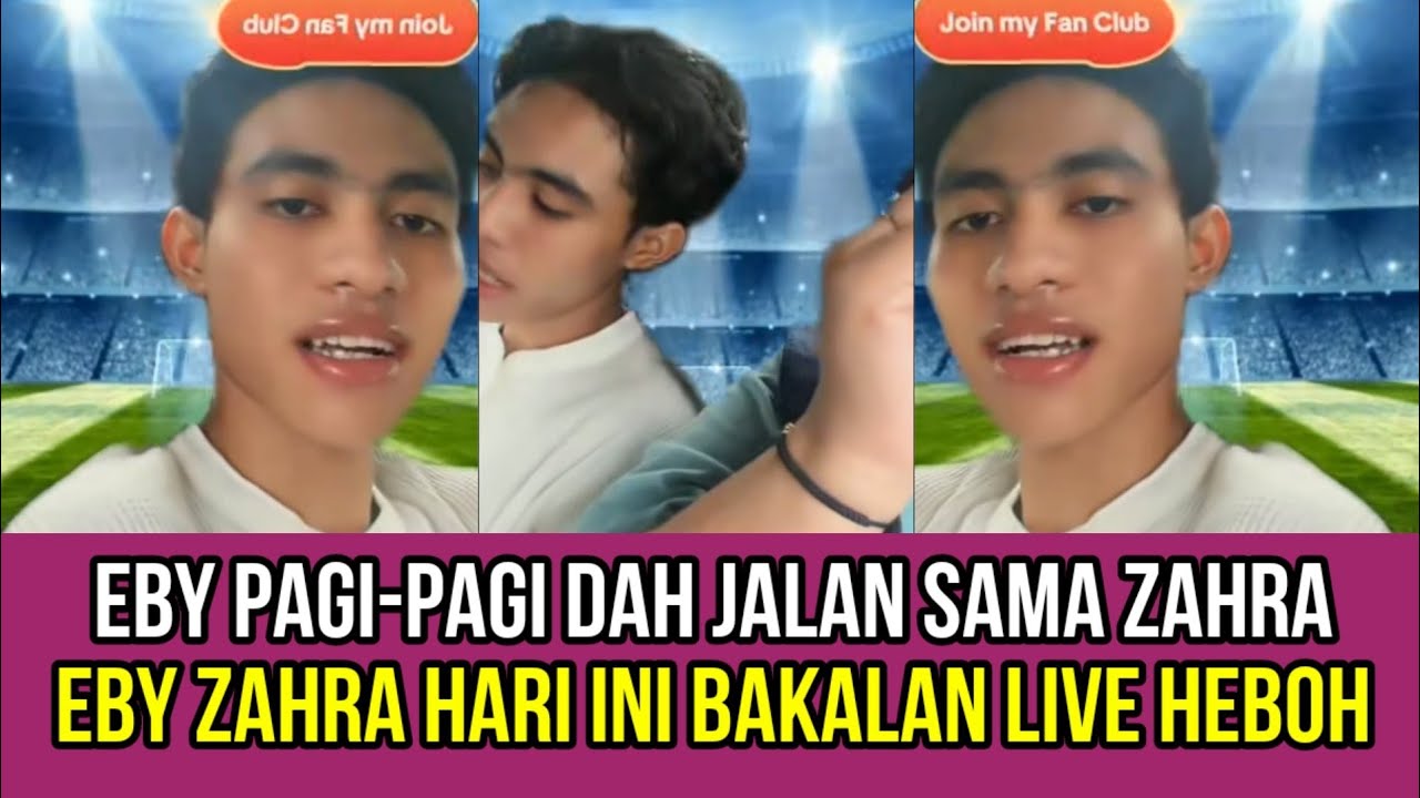 Eby Pagi-pagi Dah Jalan Sama Zahra, Zahra Eby Hari Ini Bakalan Live Heboh!