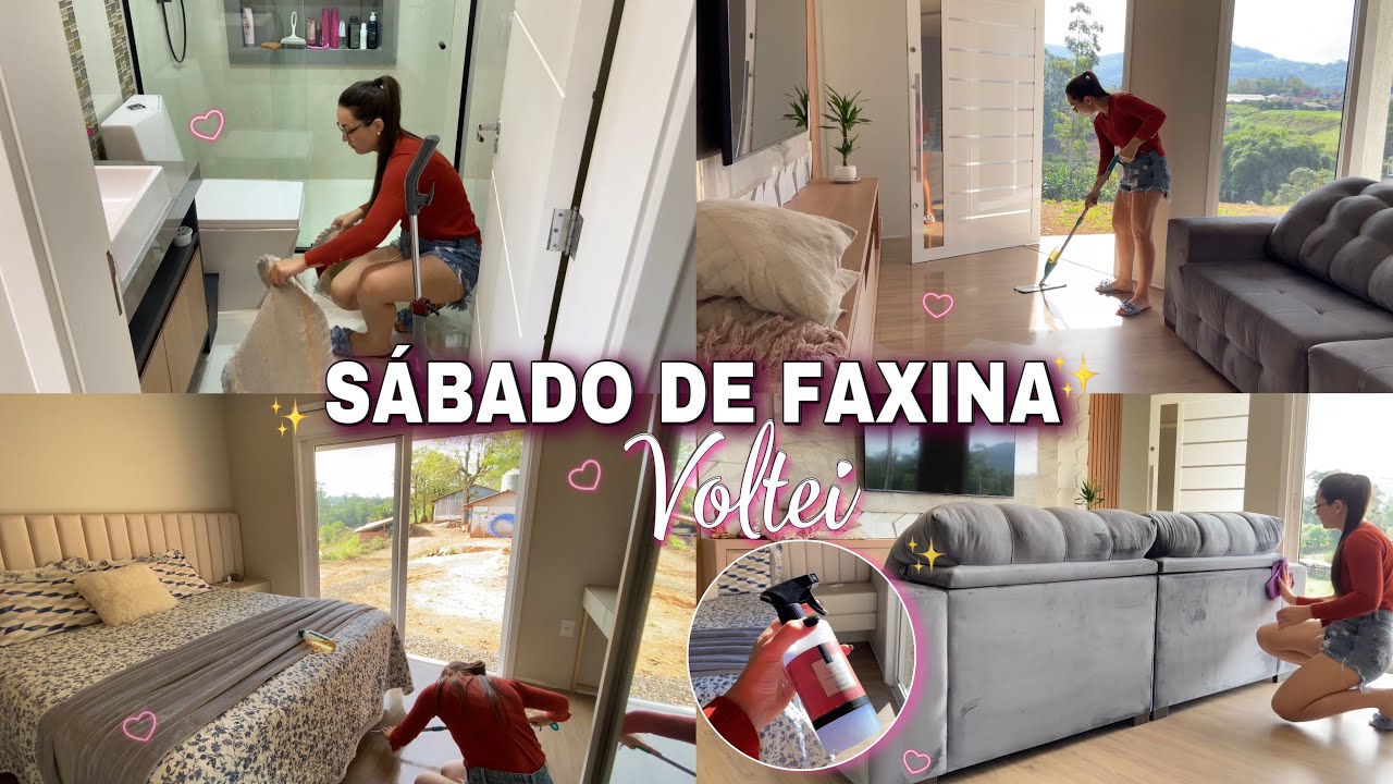 VOLTEI💕+ DIA DE CUIDADOS COM A CASA + faxina, limpeza e rotina de dona de casa ✨
