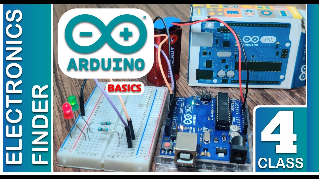 Arduino tutorial 4 : Understanding Pull Up - Pull down Resistor With Push Button. (Hindi)