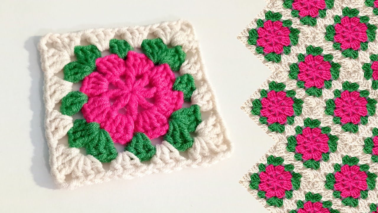 Beautiful ✨Crochet Granny Square Step by Step | Easy Pattern #crochet  #handmade