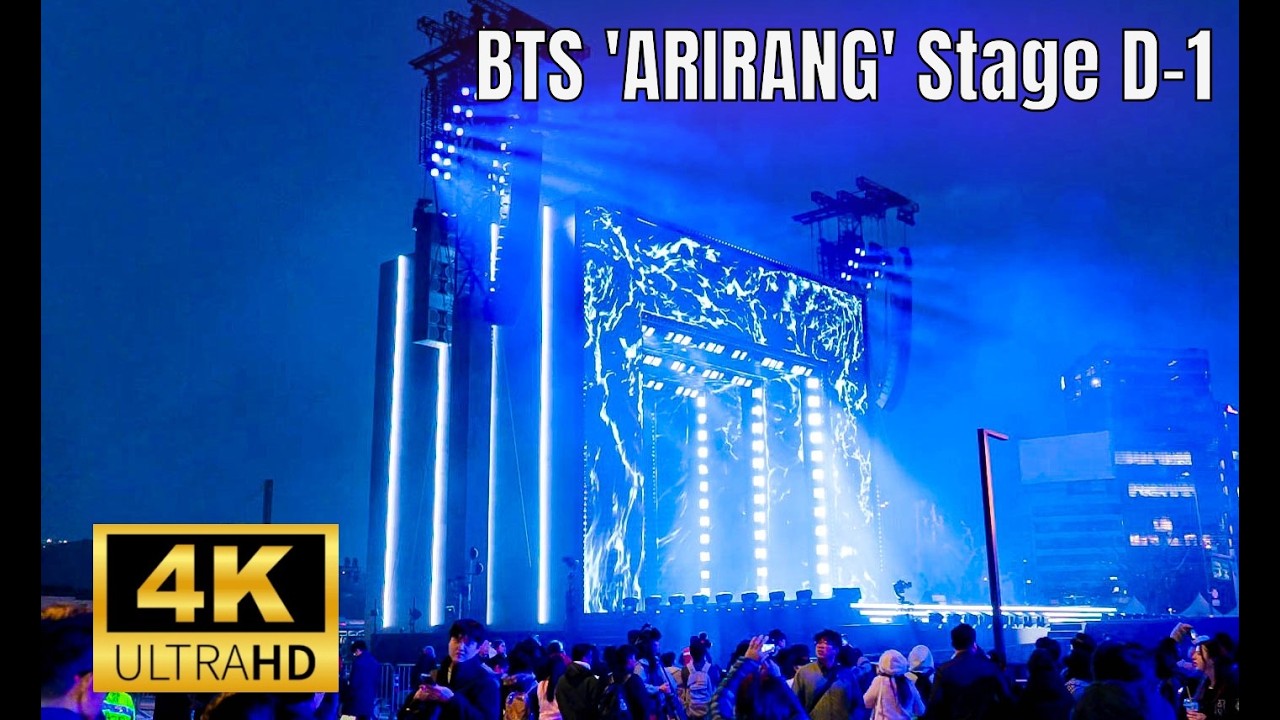 [4K] BTS Arirang D-1: Подготовка сцены 🏟️ | Дневной Кёнбоккун и тихий ночной Сочхон 🌙