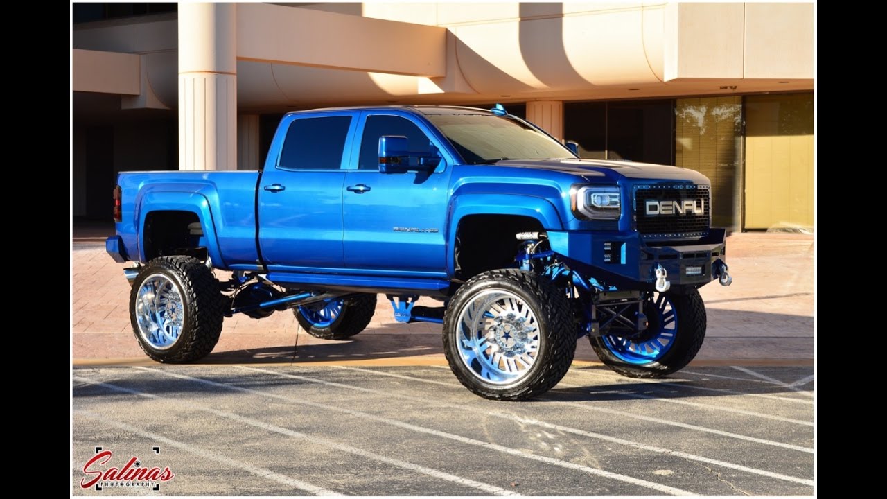 One of the Cleanest SEMA Lifted truck build! 2016 Denali on 14