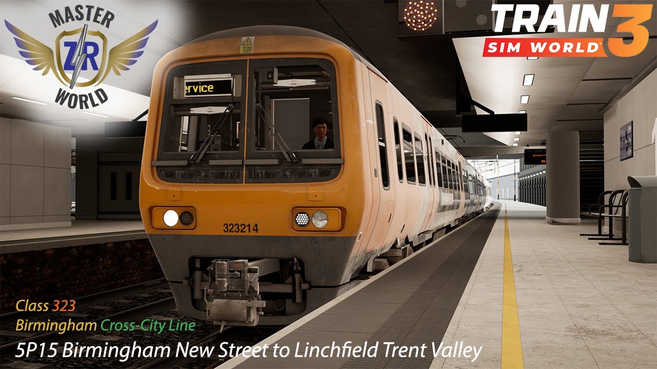5P15 Birmingham New Street to Lichfield Trent Valley - Birmingham Cross-City Line - Class 323 -TSW3