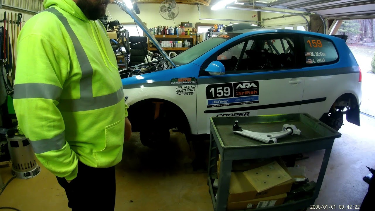 VW 2.5 RALLY RABBIT UPGRADE..HOW TO SWAP TO ALUMINUM PASSAT CONTROL ARMS..