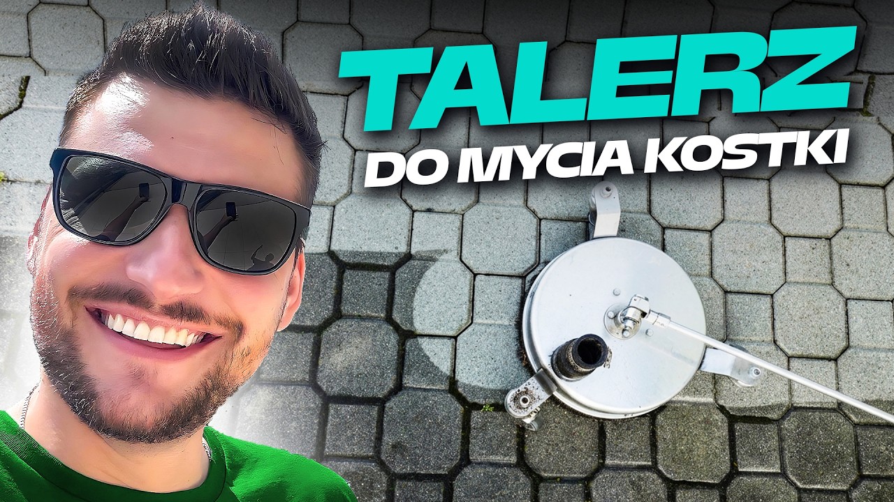 NAJLEPSZY NA ŚWIECIE talerz do mycia kostki brukowej? Nowy Mosmatic do kostki | DOMINIK MALUJE