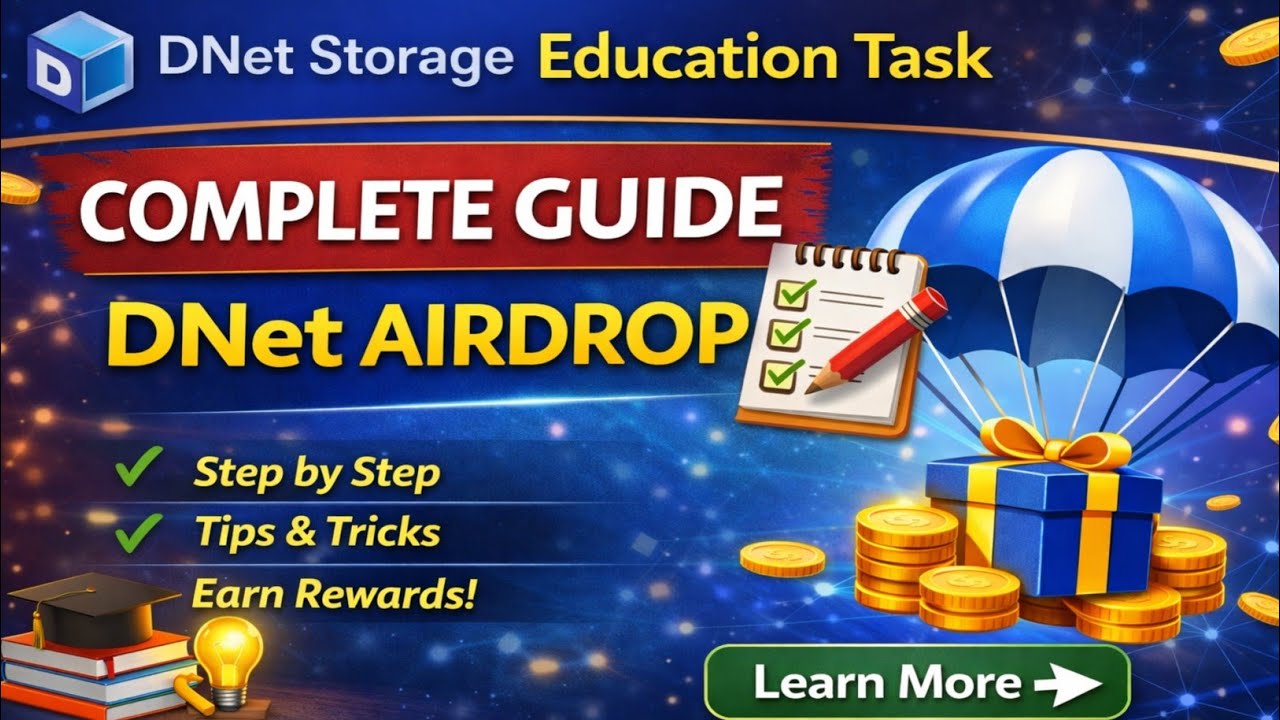 DeNet Storage Education Task Complete Step by Step Guide - Drop Crypto
