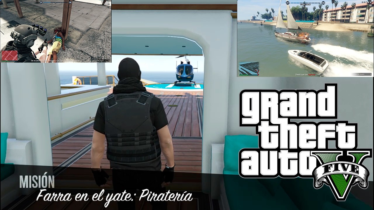 Piratería, misión del yate, en GTA 5 ONLINE