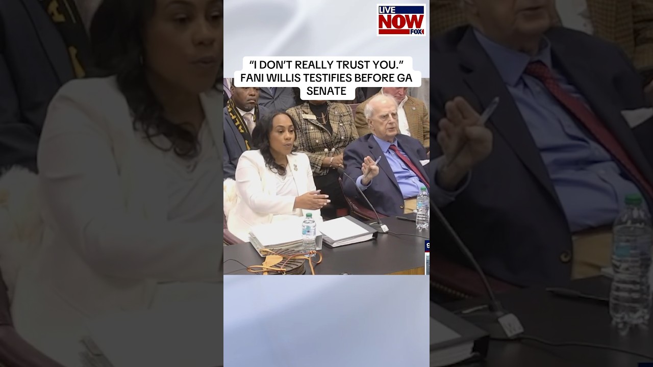 Fani Willis testifies before a Georgia Senate Special Committee on Investigations. 