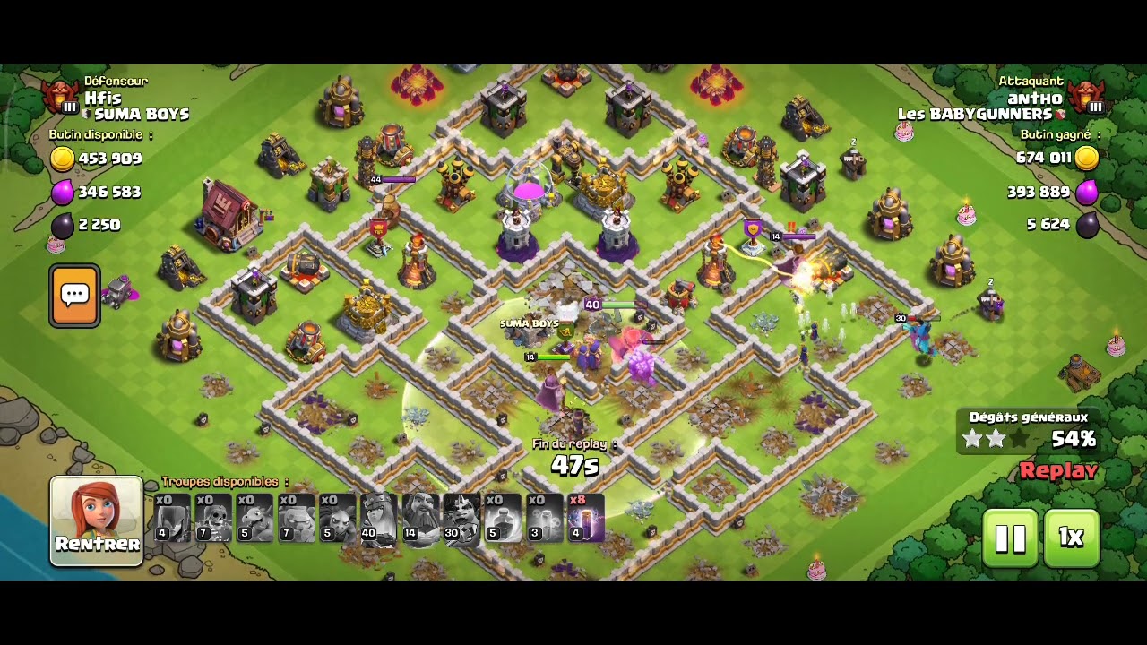 Clash of clans HDV 11 meilleure compo 3 étoiles.