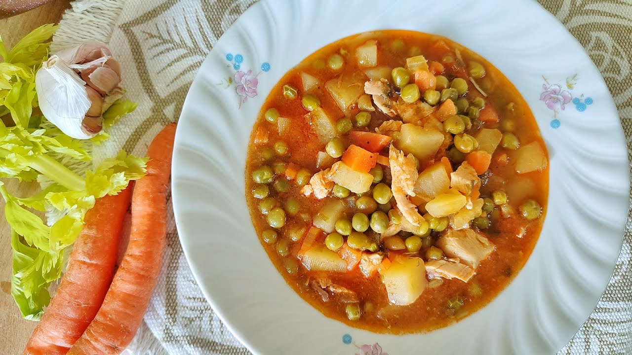 Grašak sa piletinom i mladim lukom - brzi prolećni recept za ručak na kašiku