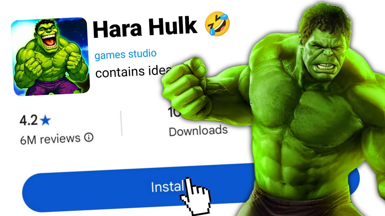 I TRIED Most Funny Hulk Games Ever 🤣 On plya store 🤯