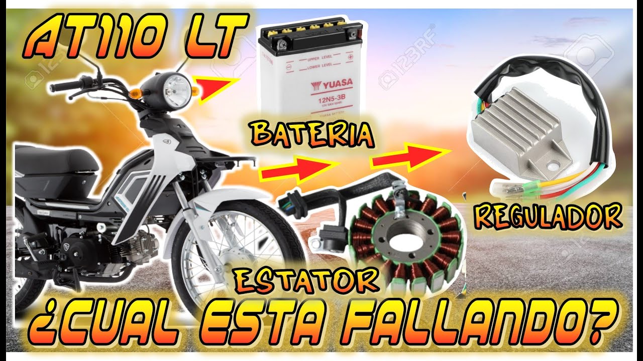 ¿COMO SABER CUANDO TU BATERIA,  REGULADOR O ESTADOR DE AT110LT ESTA FALLANDO? CAPITULO 13