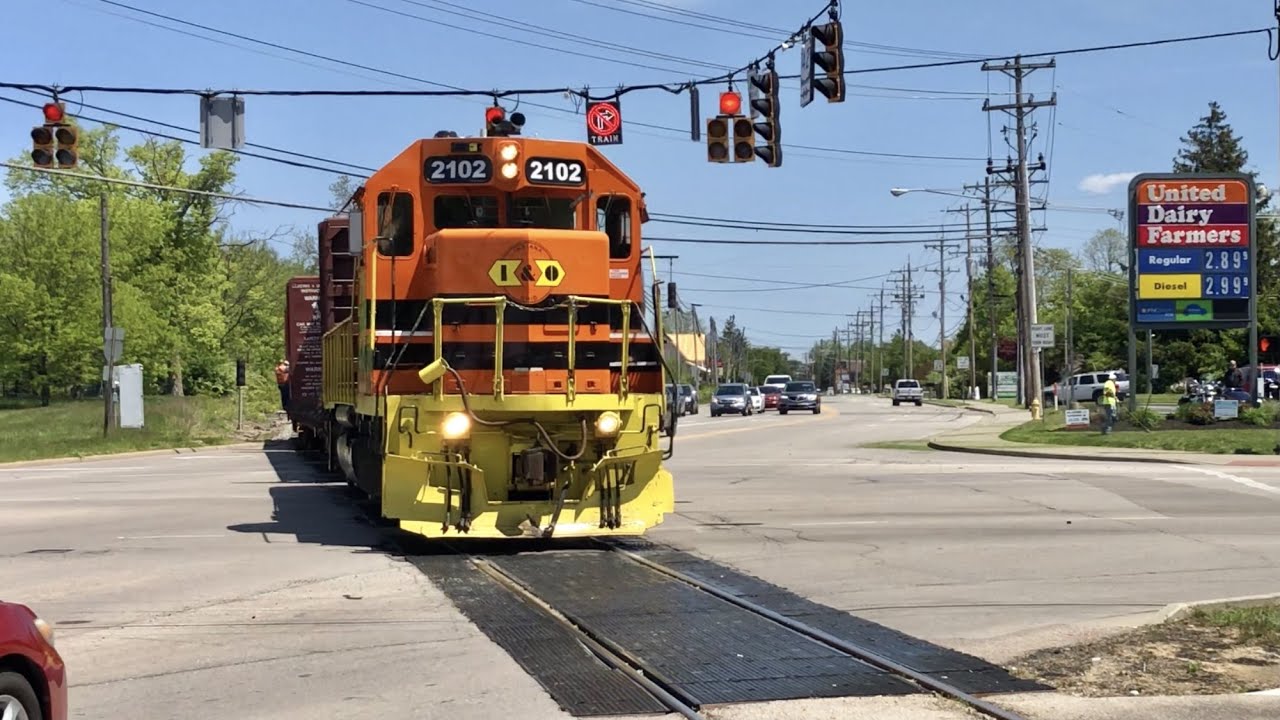 Weirdest Railroad Crossing In America! Next To Blaw Knox Tower, Railway Switching, Indiana & Ohio Ry