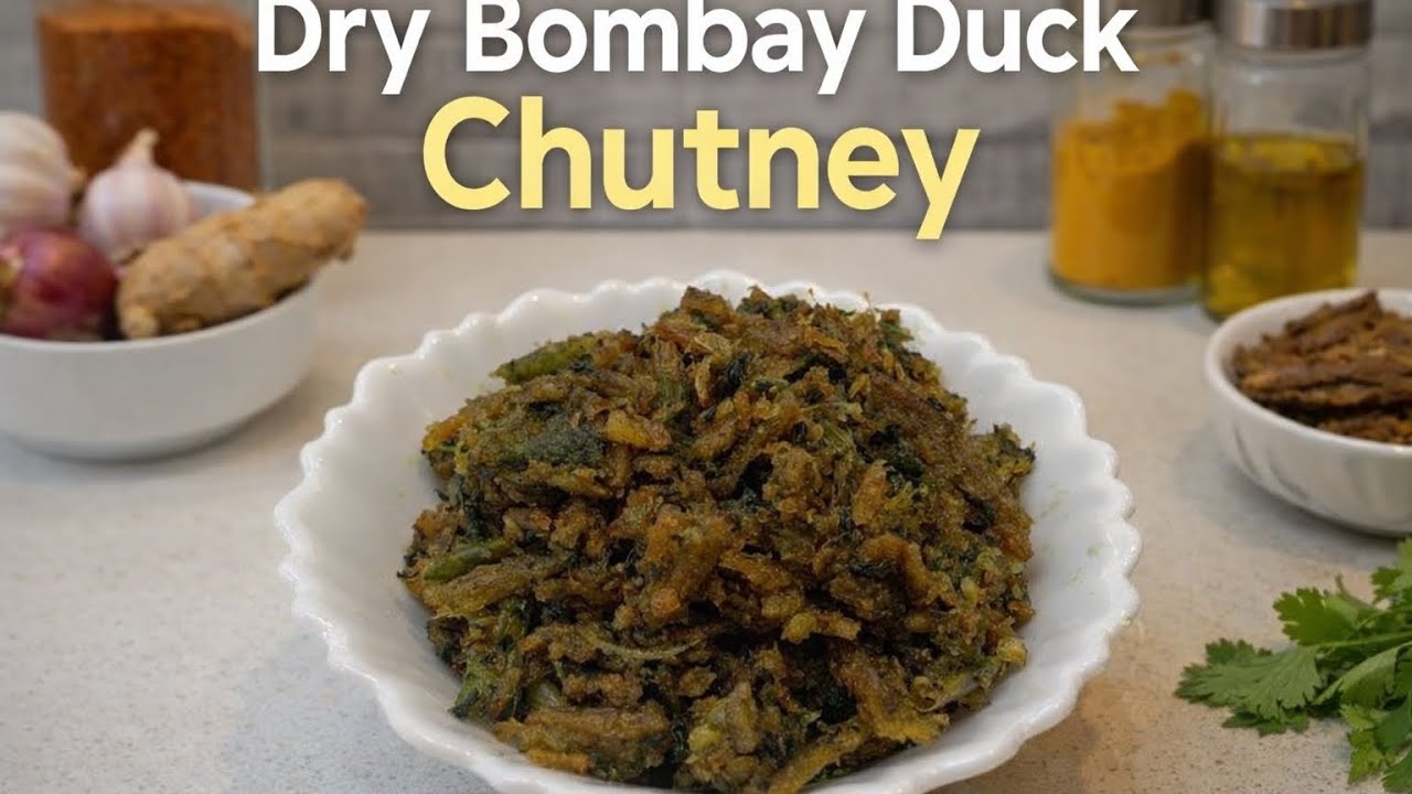 सुकं बोम्बील चटणी | Sukhe Bombil Chutney | Dry Bombay Duck Chutney