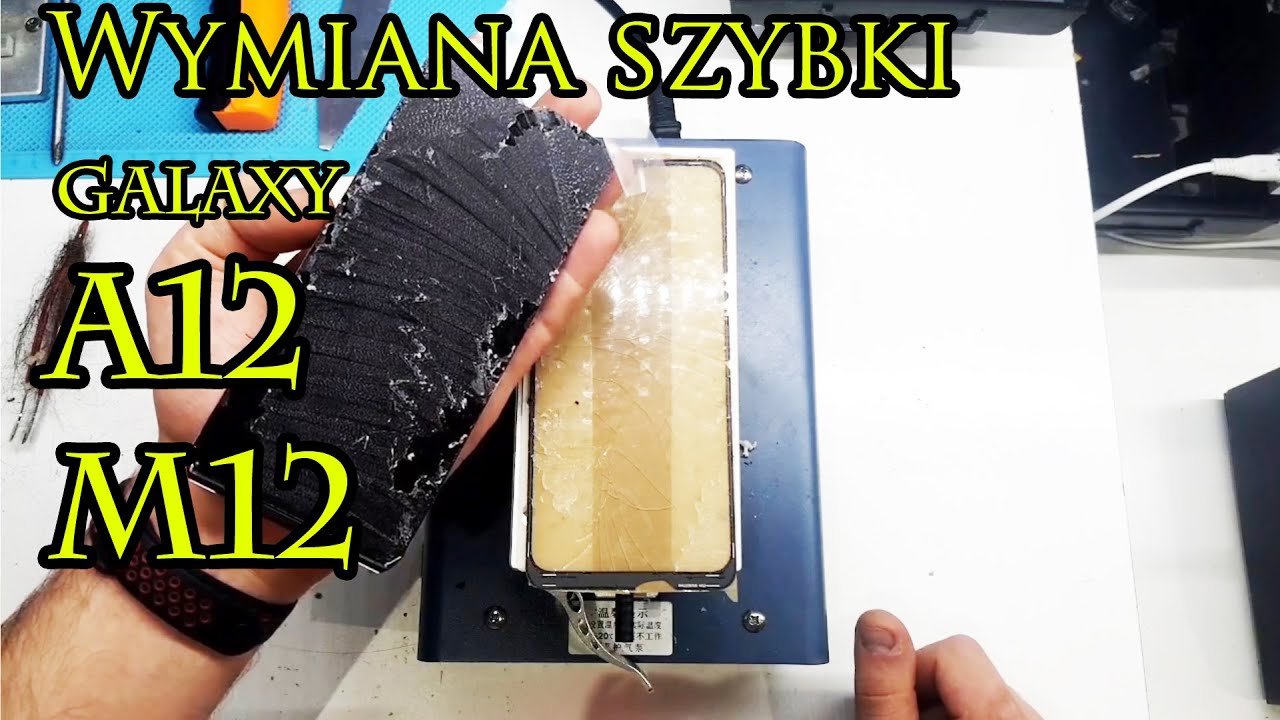 Wymiana samej szybki wyświetlacza samsung a12 / m12 smartphonespa.pl naprawa telefonów Łódź