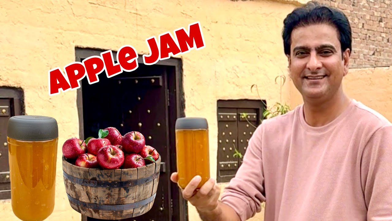 Homemade Organic Apple Jam Recipe||How to Make Apple Jam at Home||Wahab Kamran