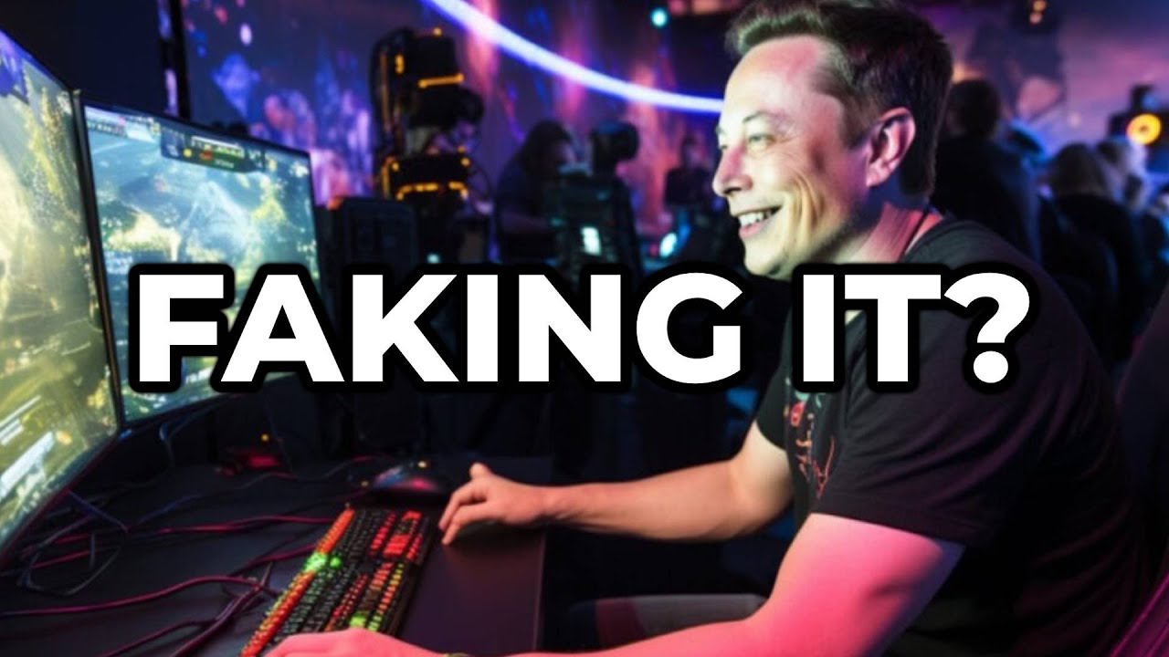 Илон Маск притворяется не только в видеоиграх.