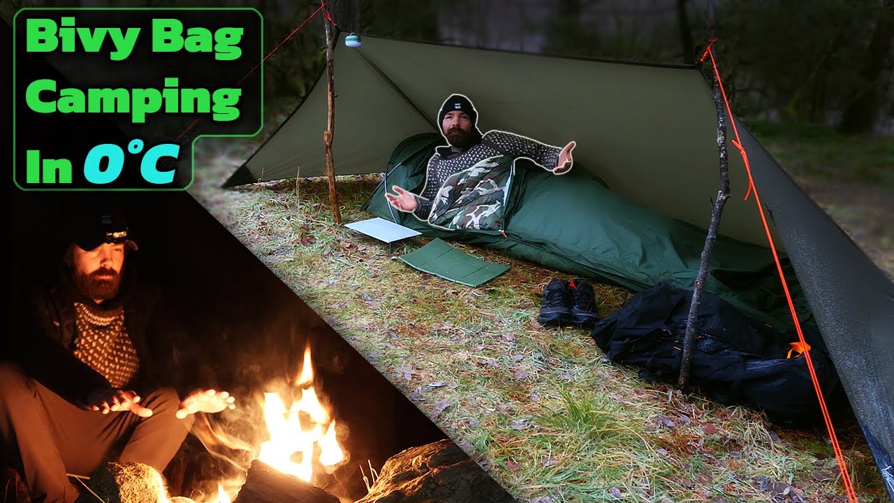 BIVY BAG and TARP Camping In The COLD ❄️ (Alpkit Elan and OneWind Dyad)