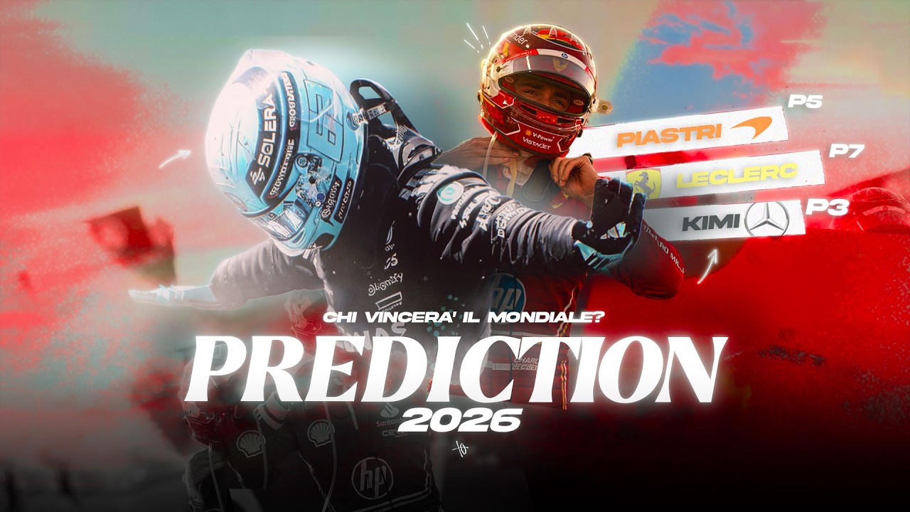 Ecco la mia PREDICTION classifica FORMULA 1 2026