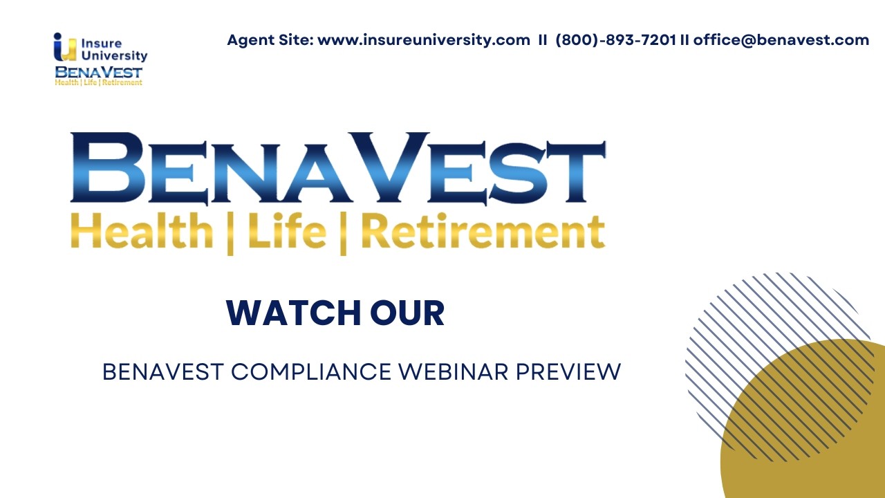 BenaVest Compliance Webinar &ndash; ACA Guidelines, Best Practices & Agent Readiness Preview
