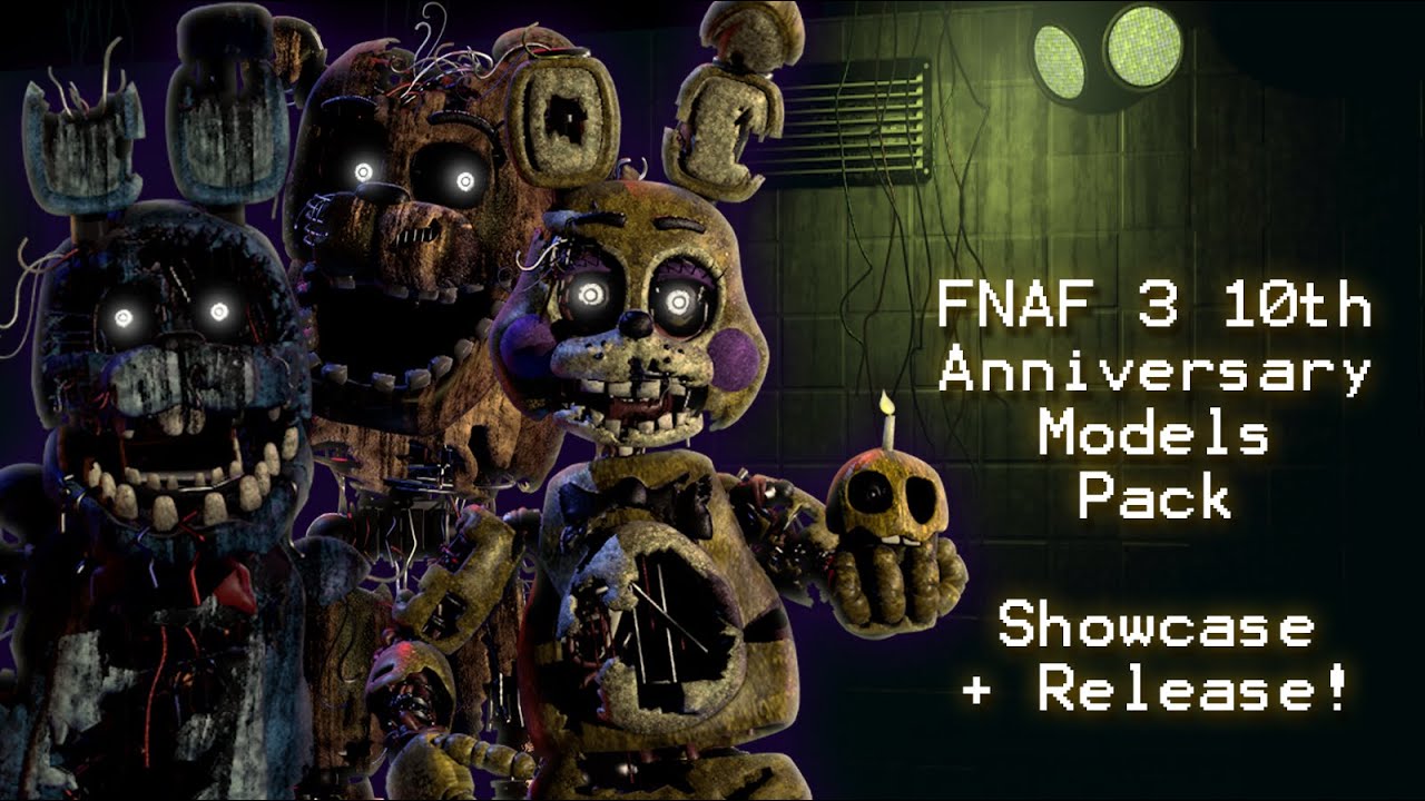 [C4D-R20] FNAF3 10th Anniversary Models Showcase + Release !