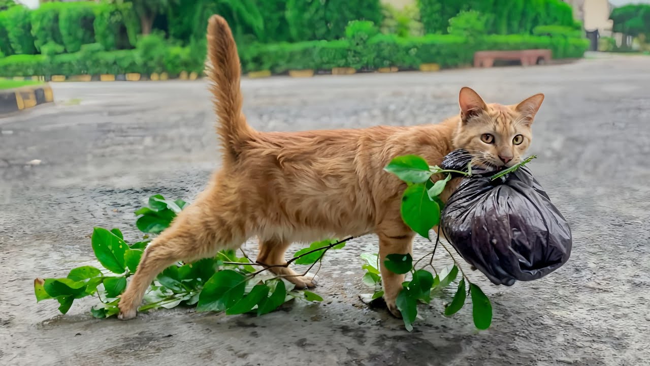 Each day she carried tiny twigs across the path, preparing a gentle space for kittens.