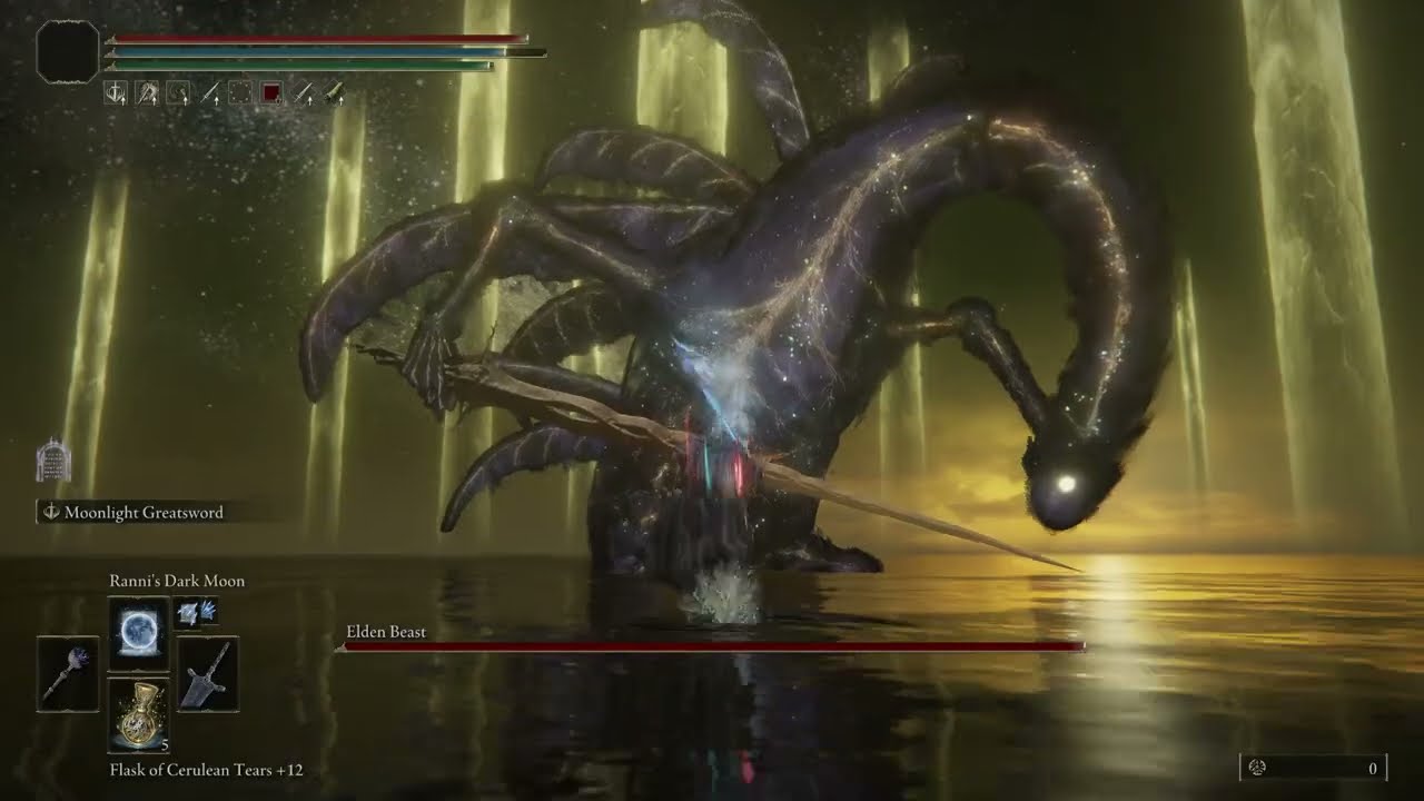 ELDEN RING™ 1.07 Dark Moon Greatsword vs Radagon/ Elden Beast NG+7/ No damage