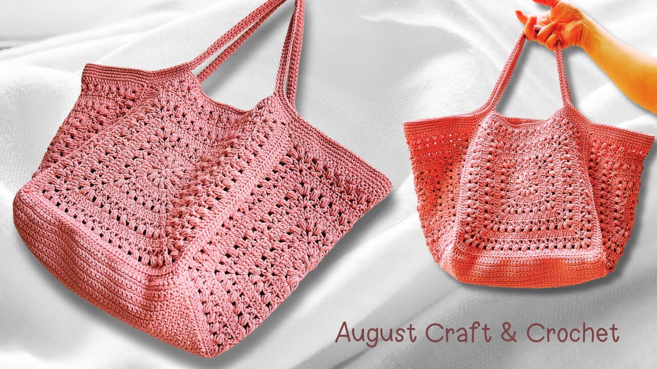 How to make a simple bag that can be used every day and can hold everyday items. AugustCraft Crochet