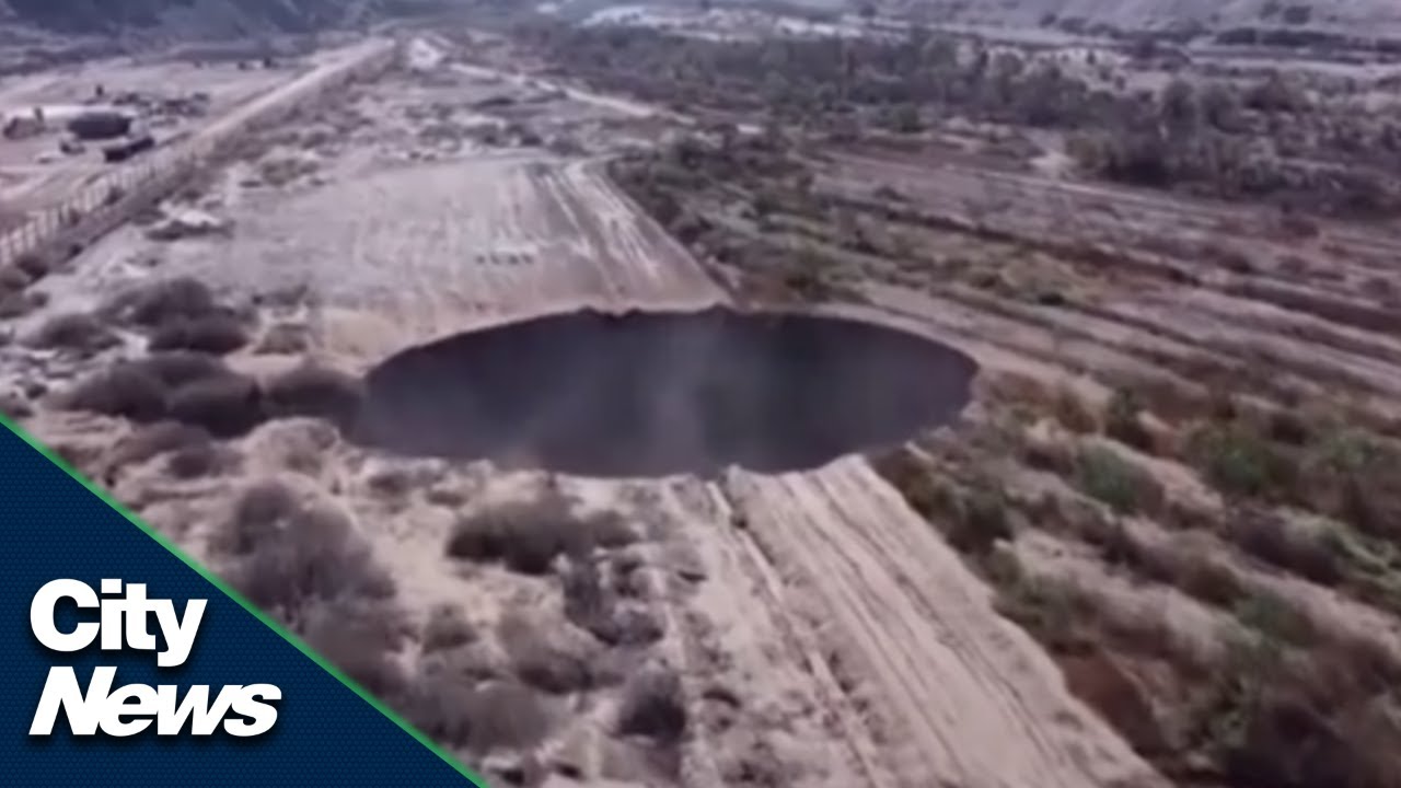 Large sinkhole found near copper mine in Chile
