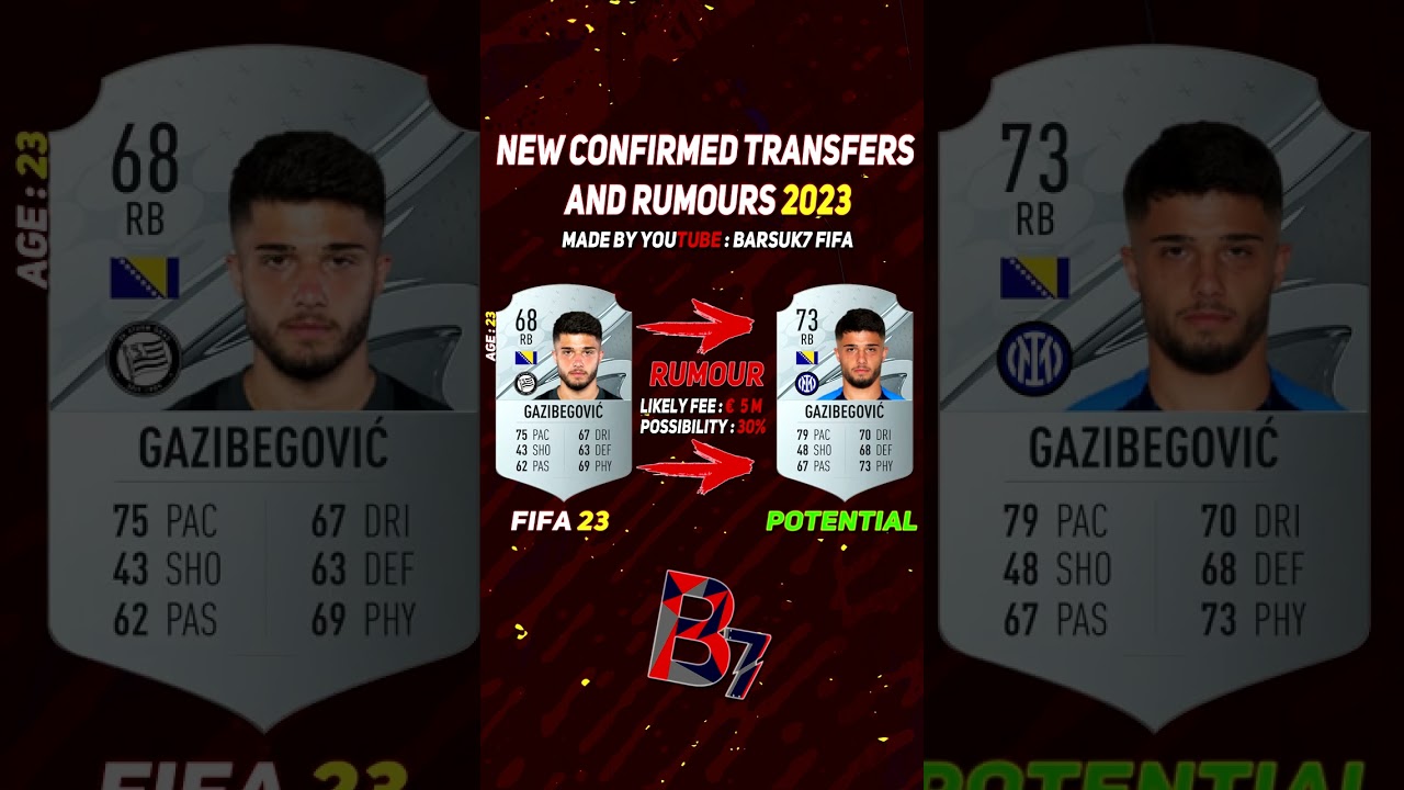 FIFA 23 ✸ NEW CONFIRMED TRANSFERS & RUMOURS! 💰😳 ft. JAMES, Dumfries, Gazibegovic...etc