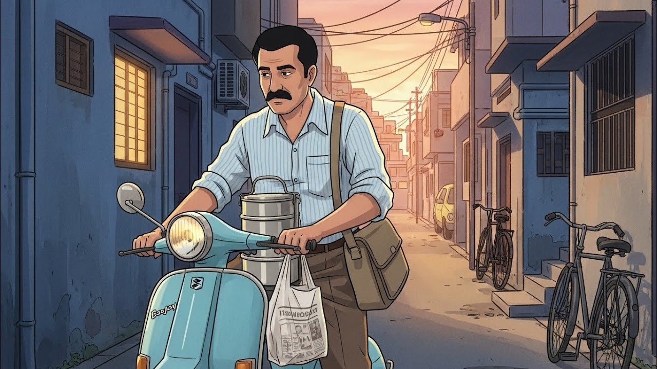 90s ki Best Shaam ☀️ | Papa ki Salary aur Mummy ka hisaab | Childhood in Ghibli Style 