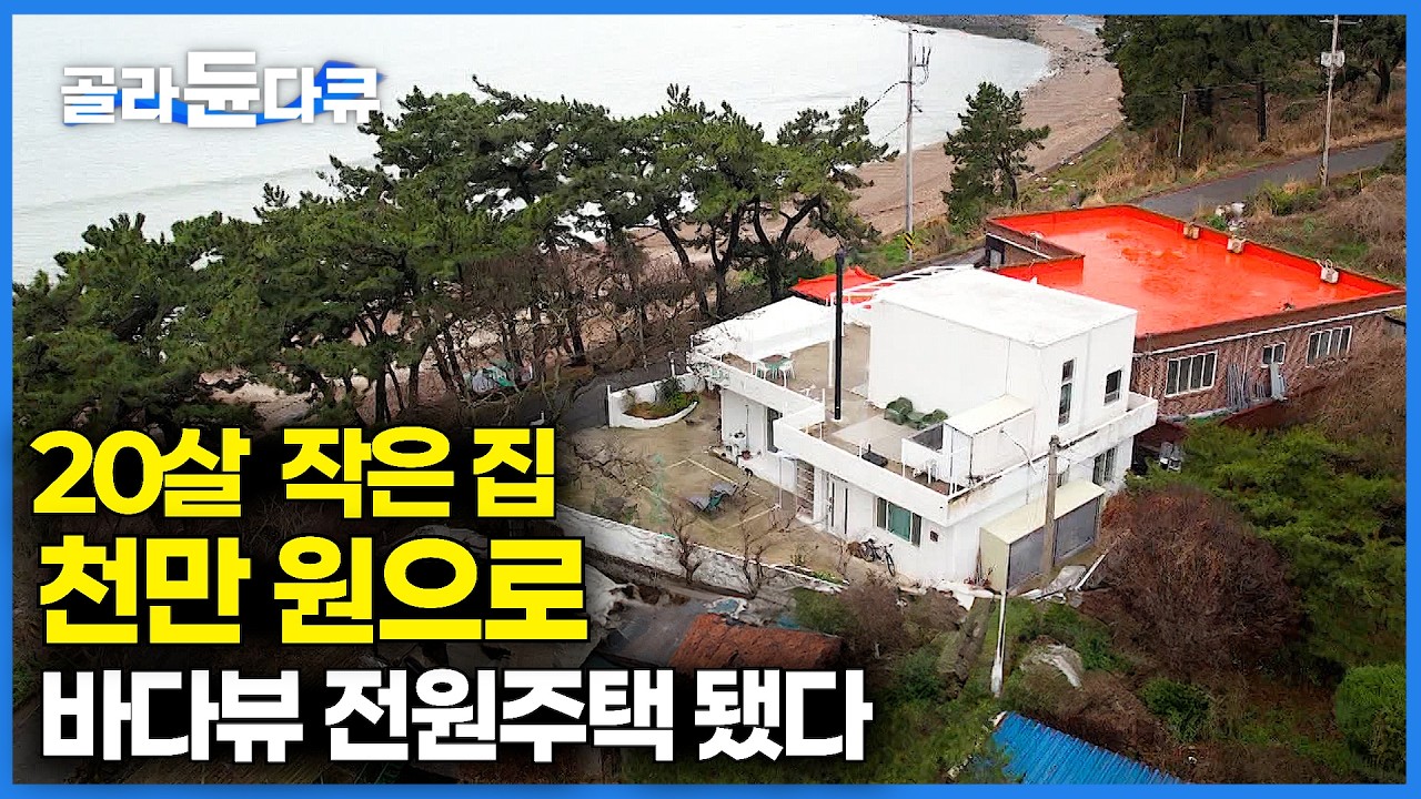 딱 1,400만원으로 다했다. 20년 구축 집 바다 뷰 전원주택으로 만든 알뜰살뜰 집｜구축 저렴하게 리모델링 하는 법｜건축탐구 집｜#골라듄다큐
