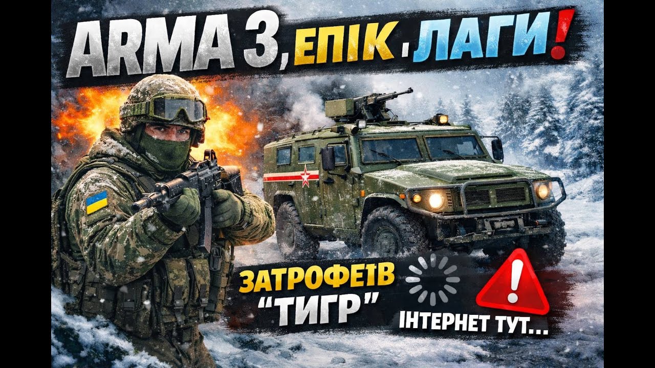 ARMA 3, епік, мороз, гумор і кепський інтернет, мінус «Тигр»
