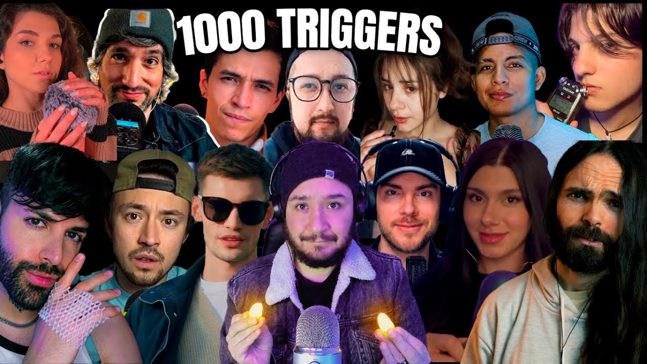 ⭐ ASMR 1,000 TRIGGERS con Asmrtists! (Colaboración Épica)