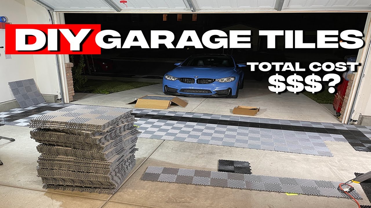 DIY Garage flooring tiles!