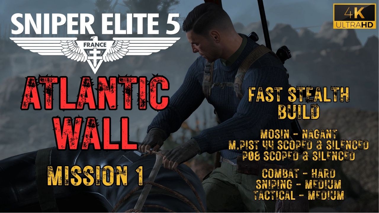 Sniper Elite 5, миссия 1 «Атлантическая стена»