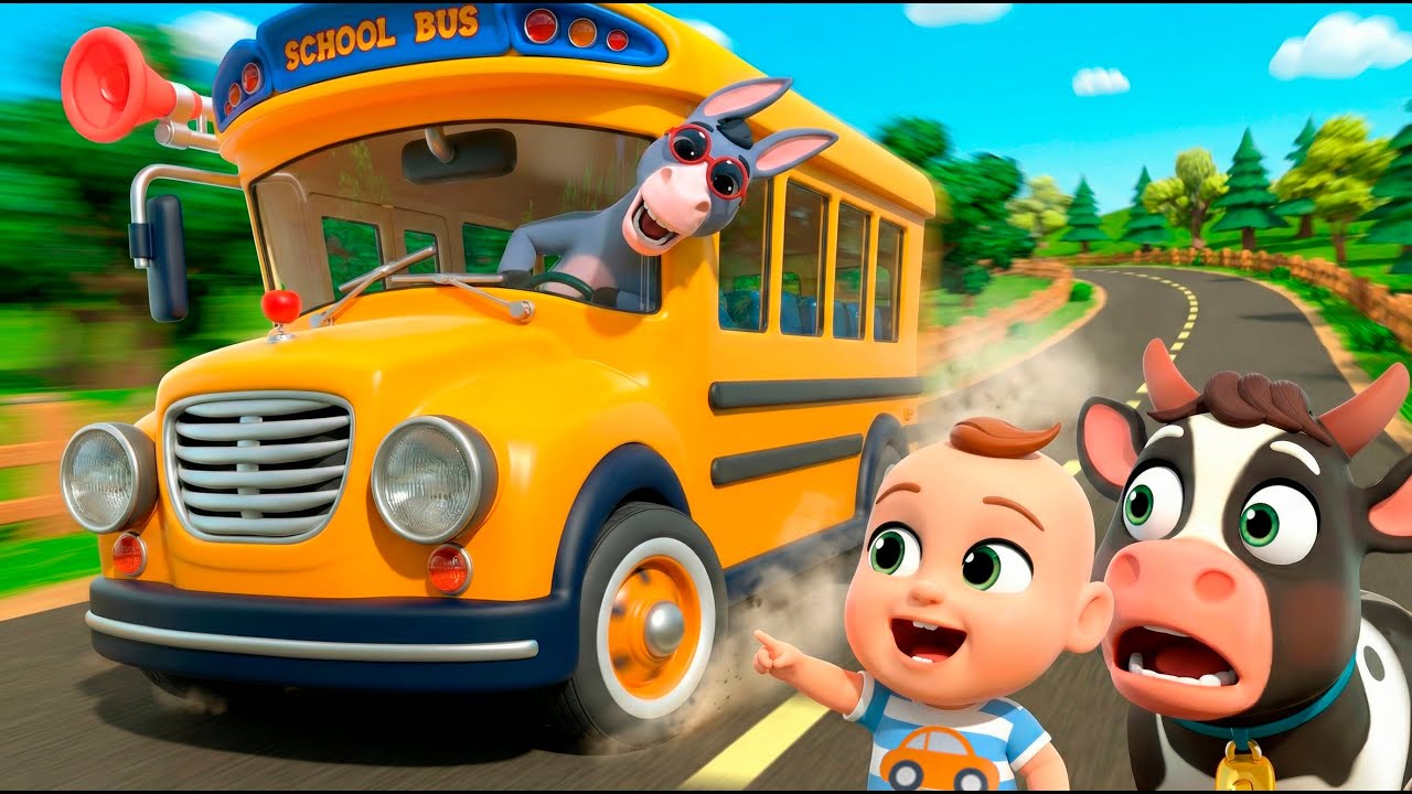 The Wheels on the Bus Rescue Mission | Almama Kids Songs & Nursery Rhymes