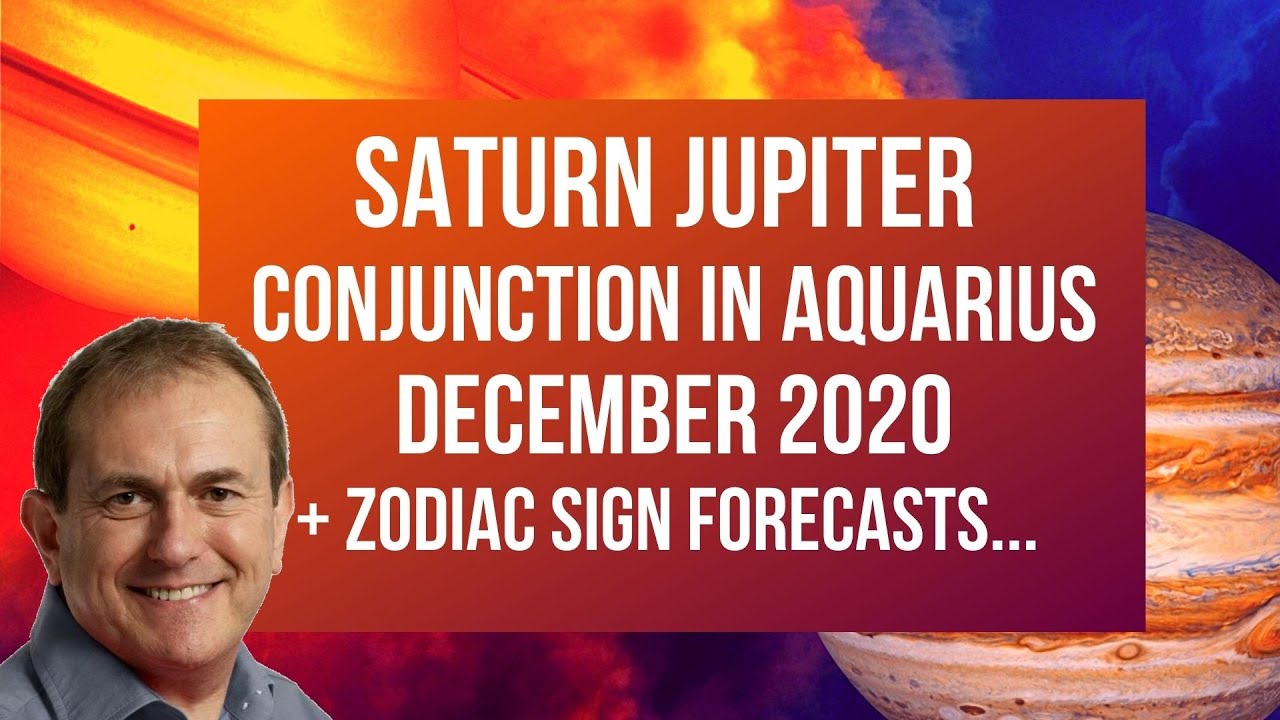 Saturn Jupiter Great Conjunction in Aquarius - 21st December 2020 + Zodiac Sign Forecasts...